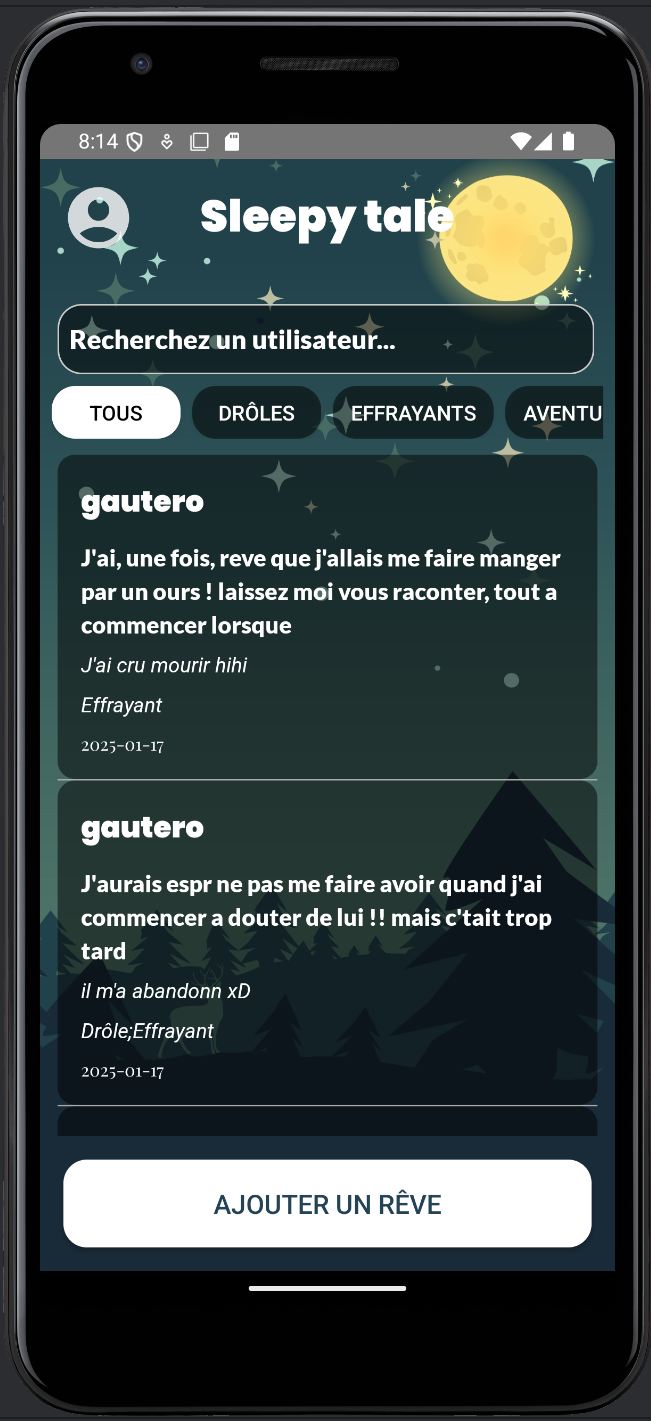 Interface Sleepy Tales