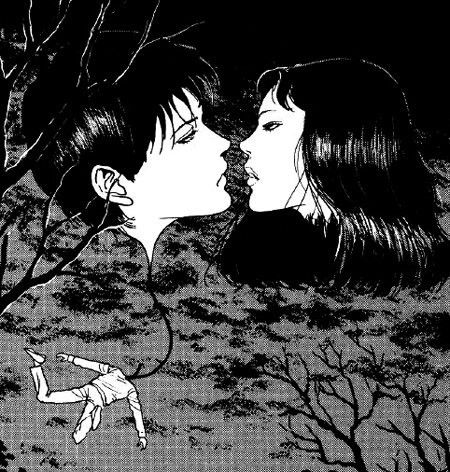 Image du même passage mais du manga Les ballons aux pendus